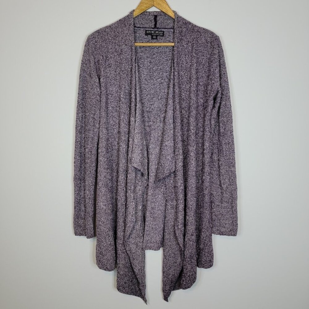 Barefoot Dreams Womens Bamboo Chic Lite Knit Cardigan Sz S/M Purple Lounge Comfy